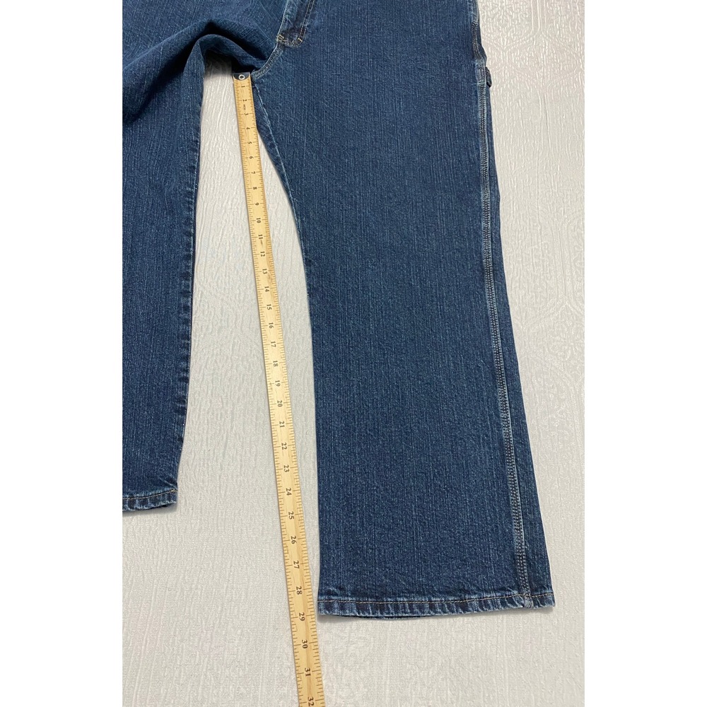 Dickies Flex Carpenter Jeans Men's 42x30 Blue Denim Work Pants Relaxed Fit - Picture 6 of 7